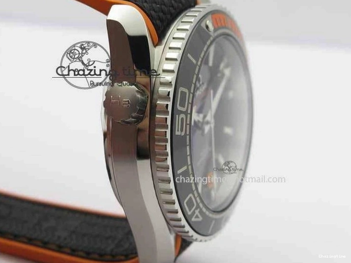 0417 Resilient Planet Ocean 2016 43.5mm SS OM 1:1 Best Edition Black Dial On Black Nylon Strap A 8167